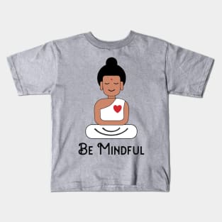 Meditating Buddha Mindfulness Kids T-Shirt